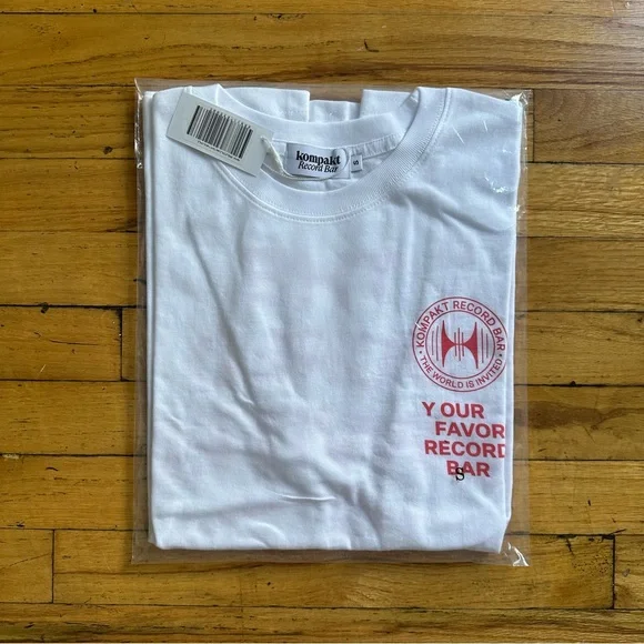 ★COMPAKT RECORD BAR★ Do Not Be Late Thunder Tshirt Light Kompakt record bar t-shirt NWT